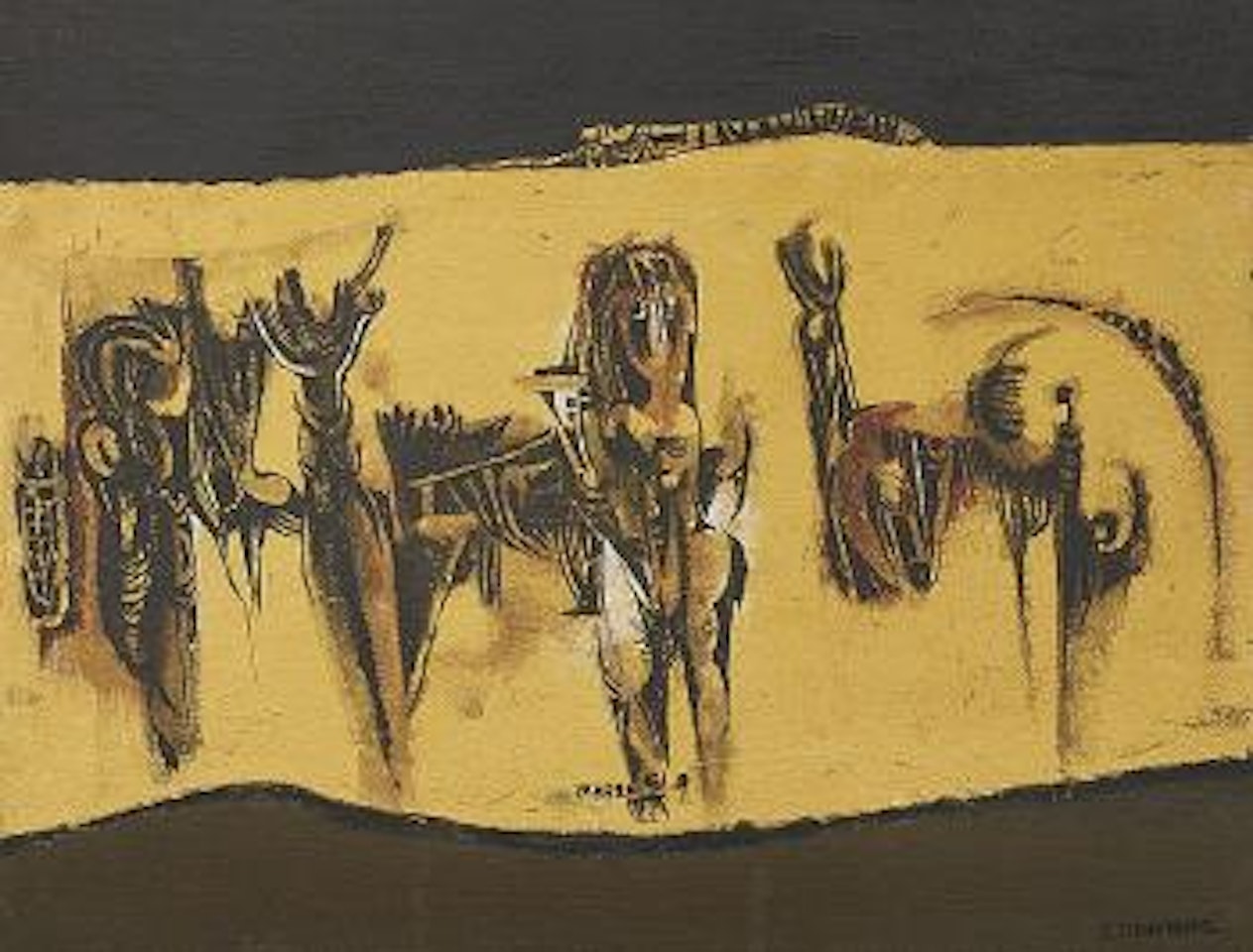 Figures and animals ,
1975 by Cecil Skotnes