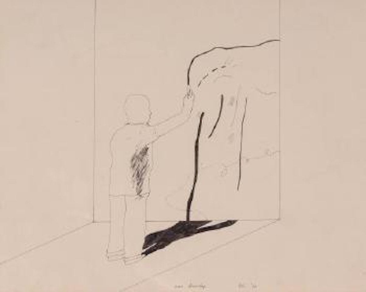 Man Drawing ,
1965 by David Hockney