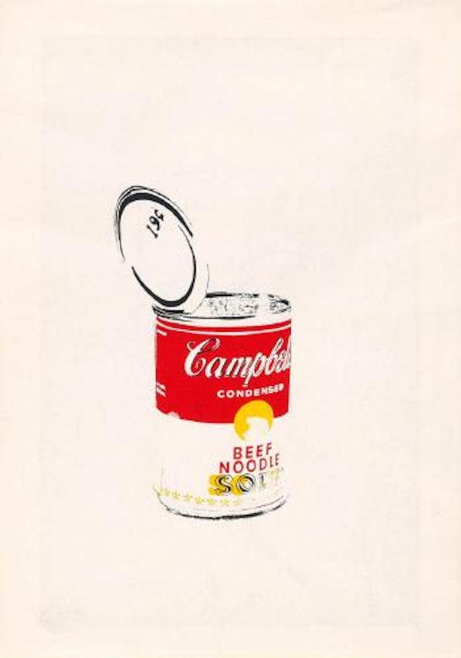 Big Campbell's soup can 19¢ (Beef noodle) ,
1962
-
1965 by Andy Warhol