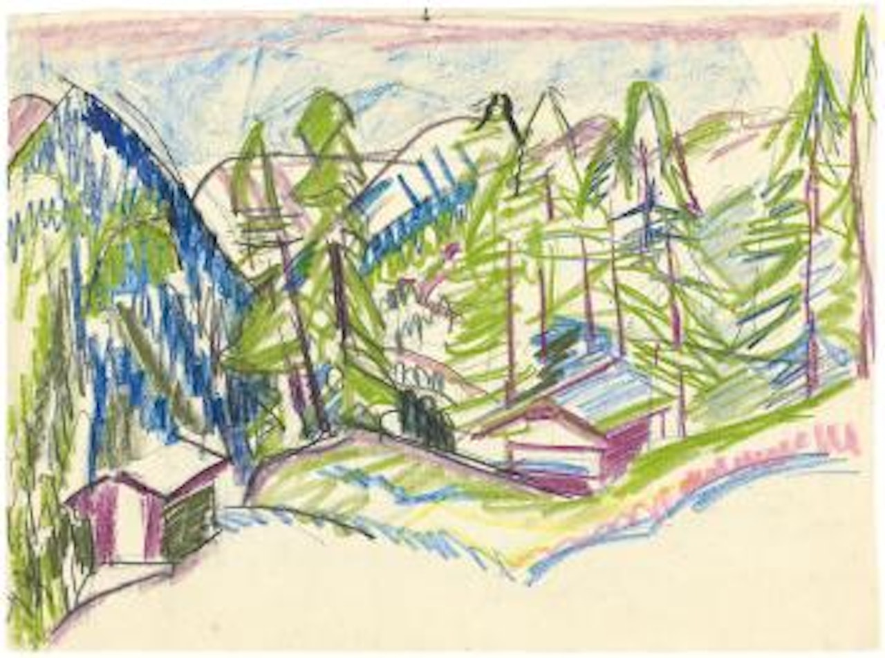 Berglandschaft Von Clavadel ,
Circa
1925 by Ernst Ludwig Kirchner