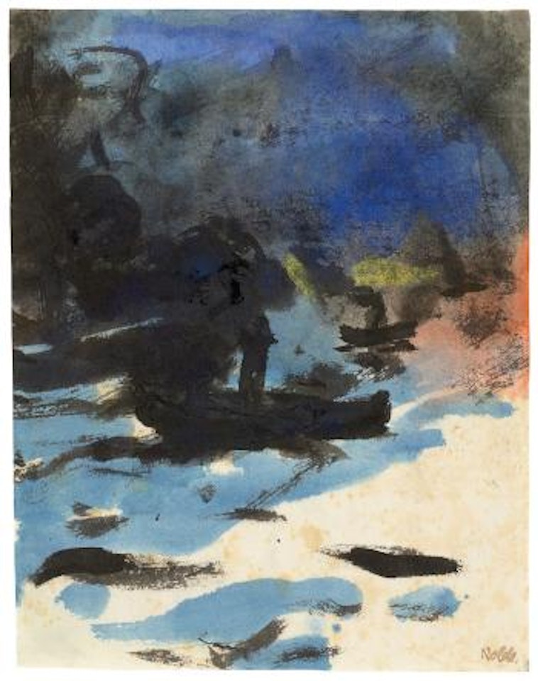 Rußender Dampfer (hamburger Hafen) ,
1910 by Emil Nolde
