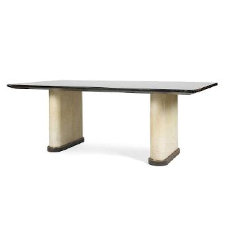 Table de salle à manger rectangulaire aux angles arrondis ,
Circa
1938 by Jacques Adnet