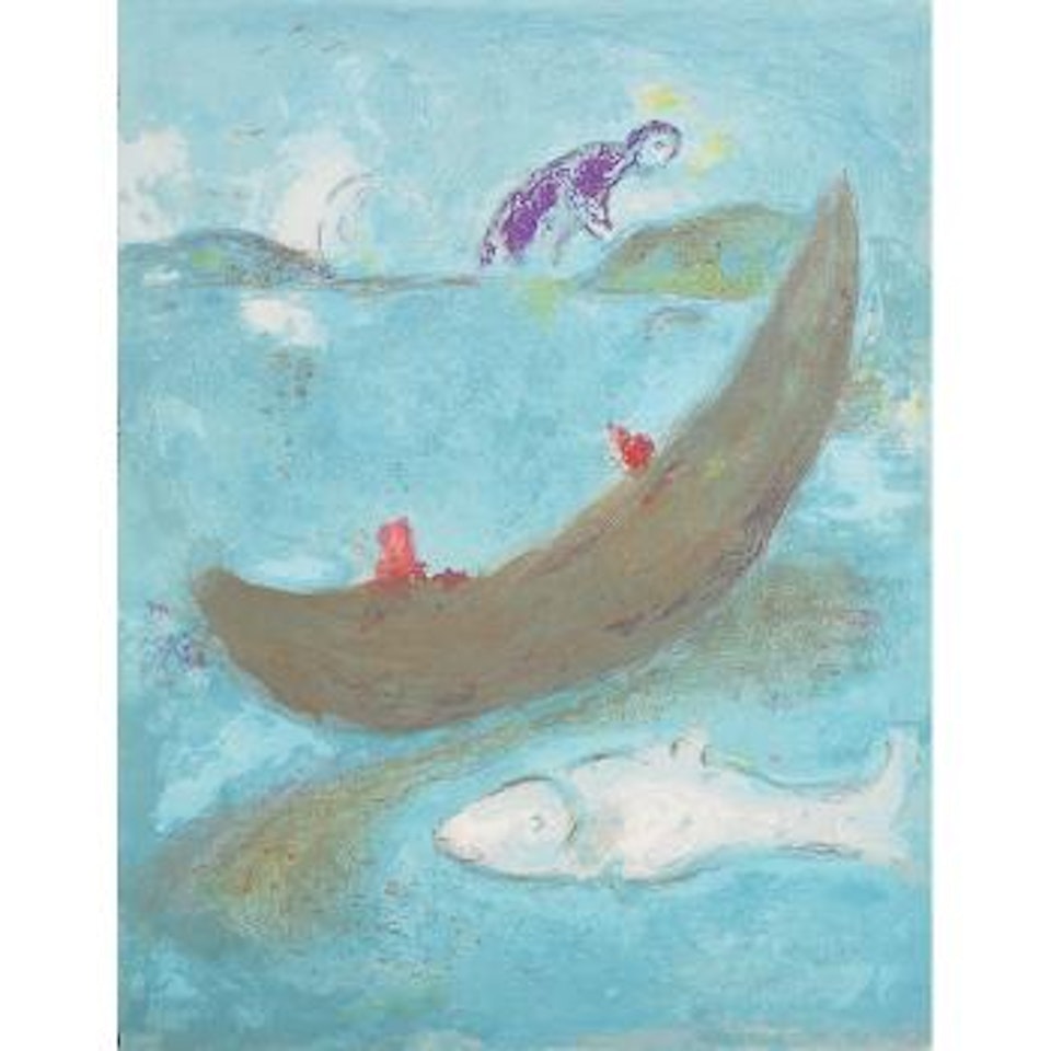 The Dead Dolphin and the Three Hundred Dracmas, from Daphnis and Chlöe ,
1961 by Marc Chagall