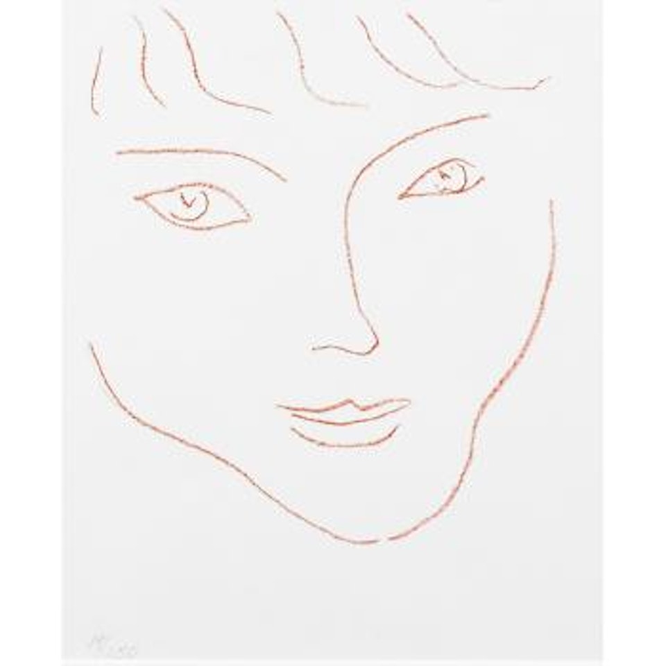Visage from the Duthuit Books 11 (1 of 31 lithographs) ,
1946 by Henri Matisse