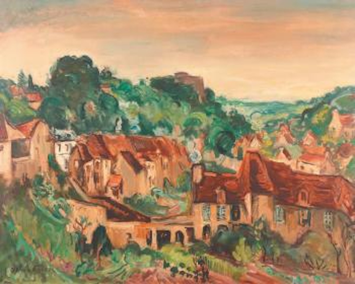 Village dans la vallée ,
Circa
1942 by Othon Friesz