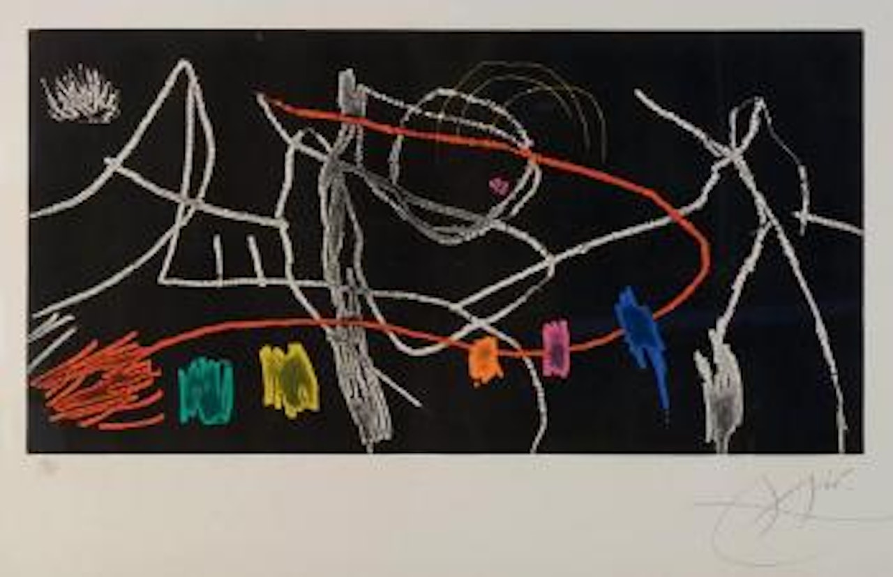 Troisième planche de la suite Gravures pour une Exposition ,
1973 by Joan Miró