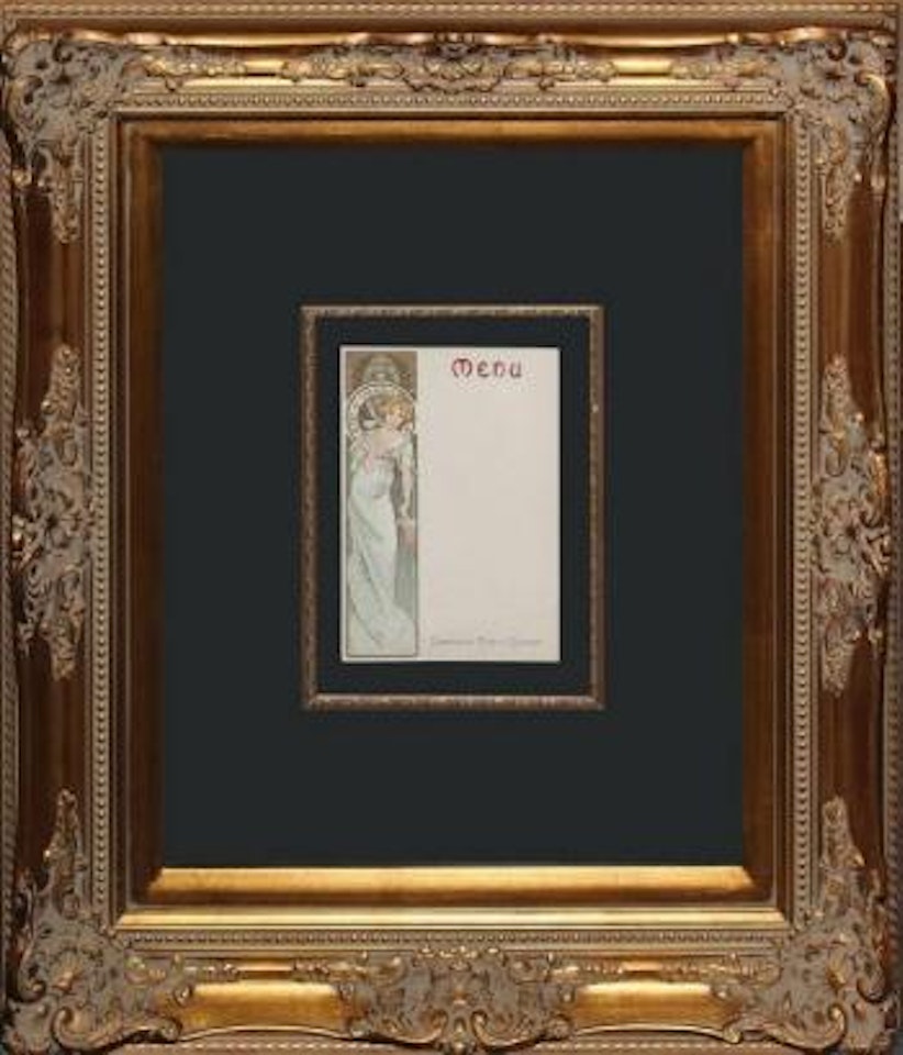 Moet et Chandon menu ,
Circa
1897 by Alphonse Mucha