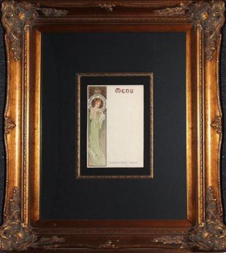 Moet et Chandon menu ,
Circa
1897 by Alphonse Mucha