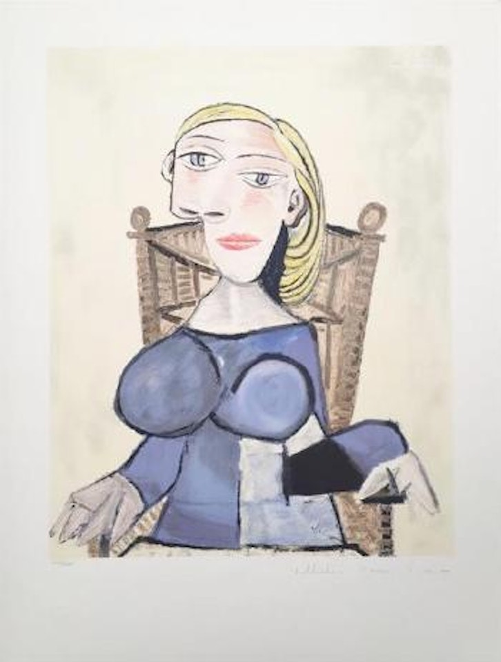 Femme Blonde au Fauteuil D'osier ,
1939 by Pablo Picasso