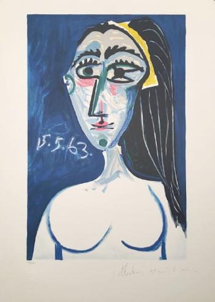 Buste de Femme Nue, Face ,
1963 by Pablo Picasso