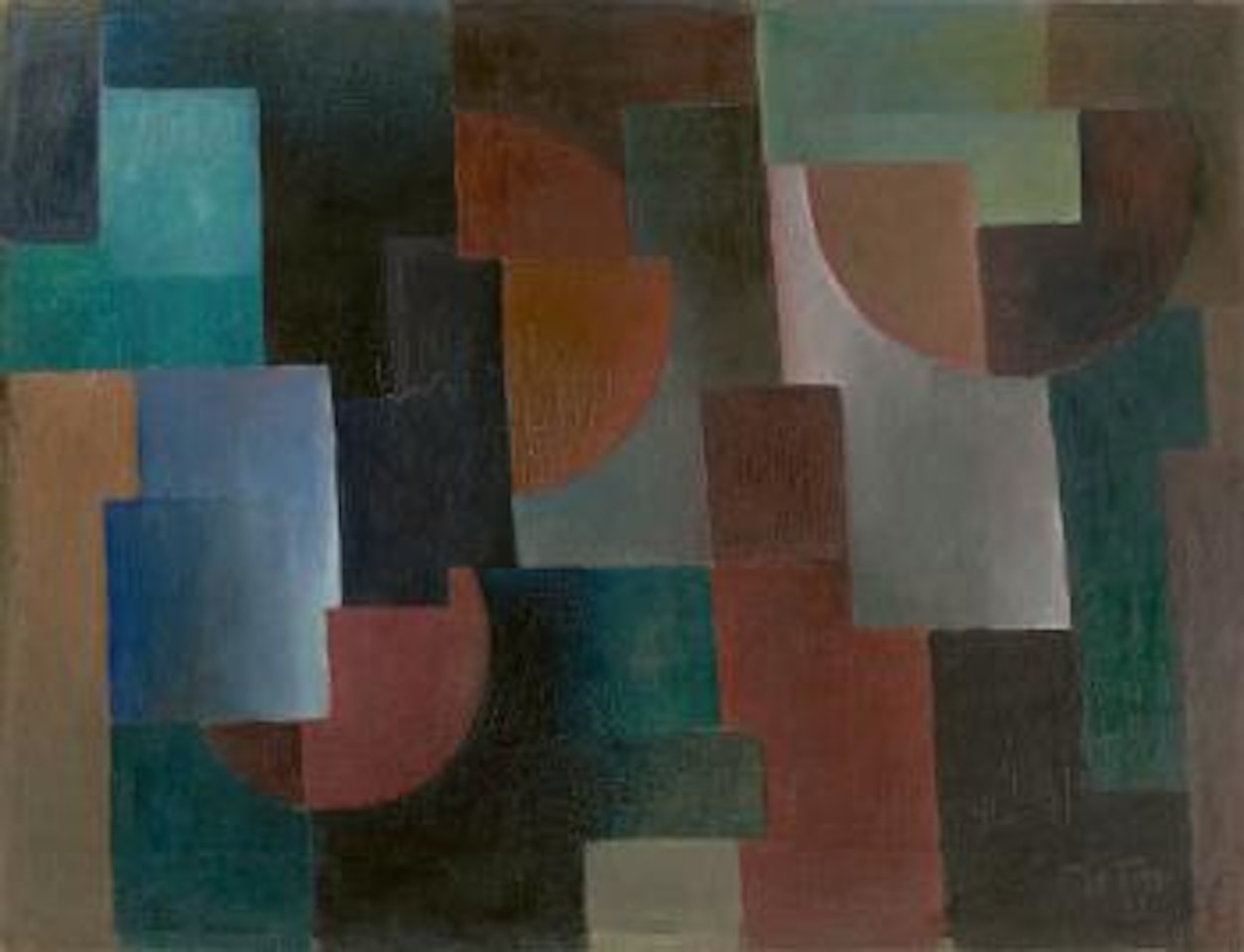 Komposition mit Farbflächen ,
1922 by Arnold Topp