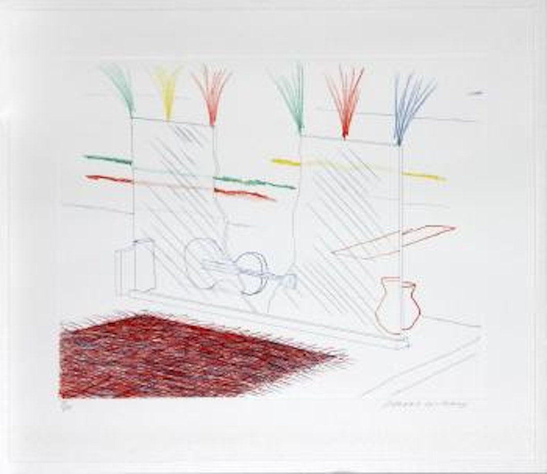 Untitled, from The Blue Guitar ,
1976
-
1977 by David Hockney