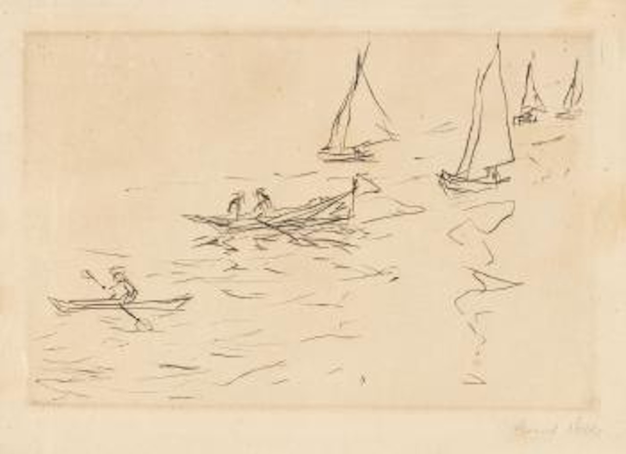 Alsterboote ,
1908 by Emil Nolde