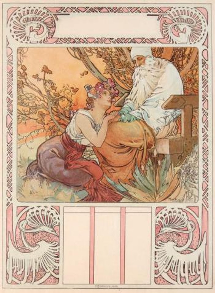 Old age ,
1898 by Alphonse Mucha