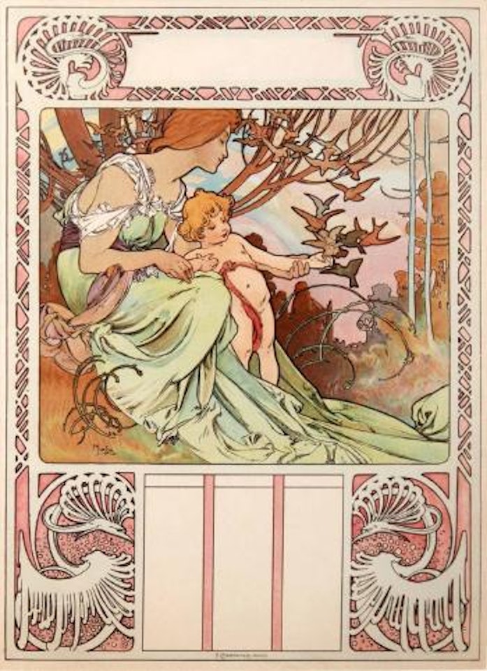 Childhood ,
1898 by Alphonse Mucha
