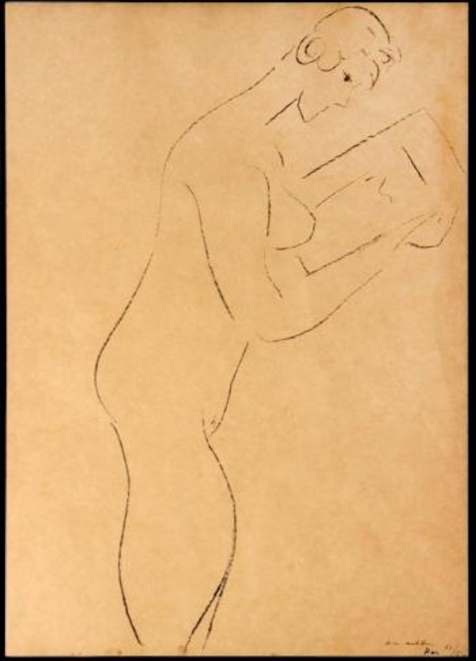 La lecture nu de profil ,
1913 by Henri Matisse