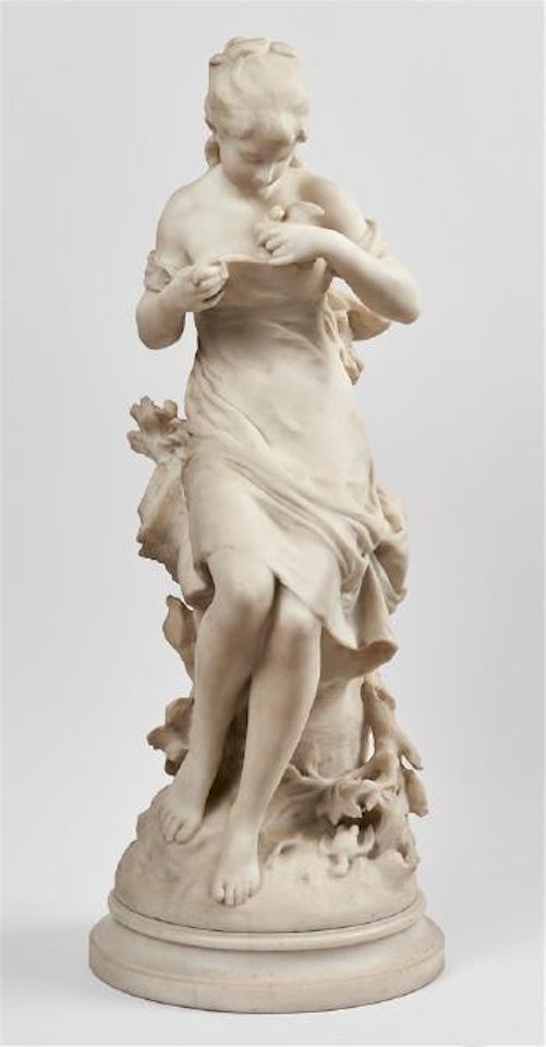 Jeune femme à la colombe , by Mathurin Moreau