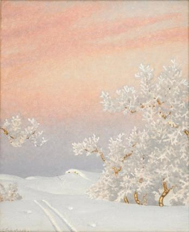 Rimfrost (Storlien) , by Gustaf Fjaestad