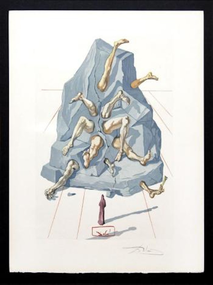 The Simoniacs, from The Divine Comedy ,
1964 by Salvador Dali