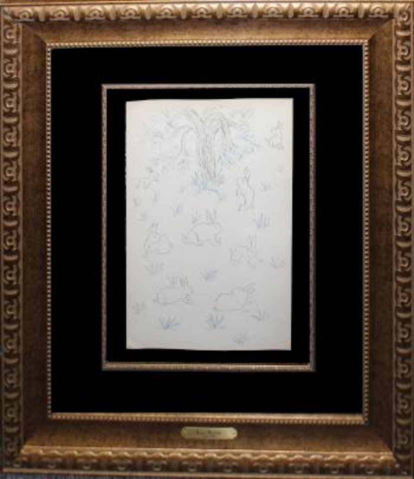 Bunny rabbits, from Poems de Charles D' Orleans ,
1950 by Henri Matisse