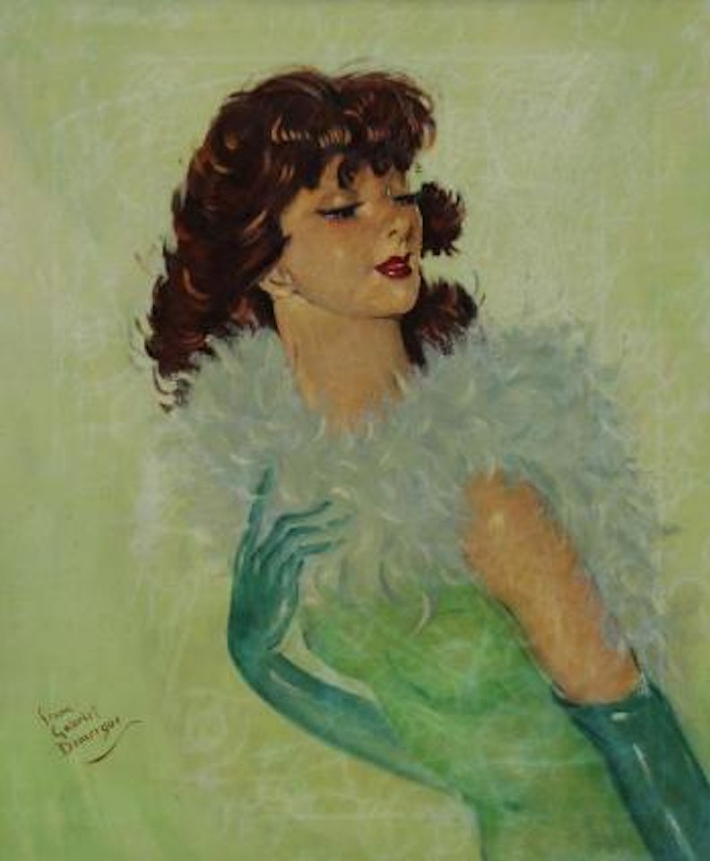 Beauty in Green , by Jean Gabriel Domergue