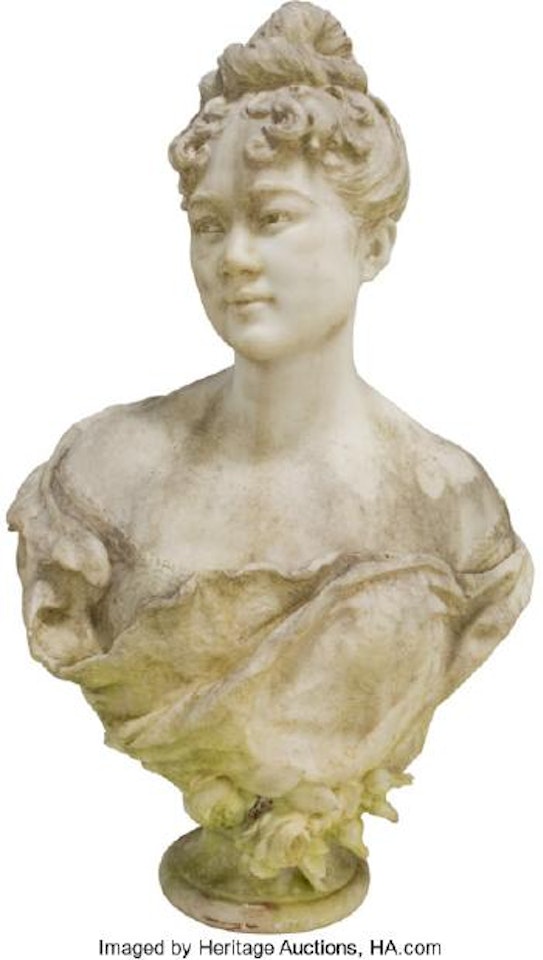 Bust of a young woman , by Mathurin Moreau
