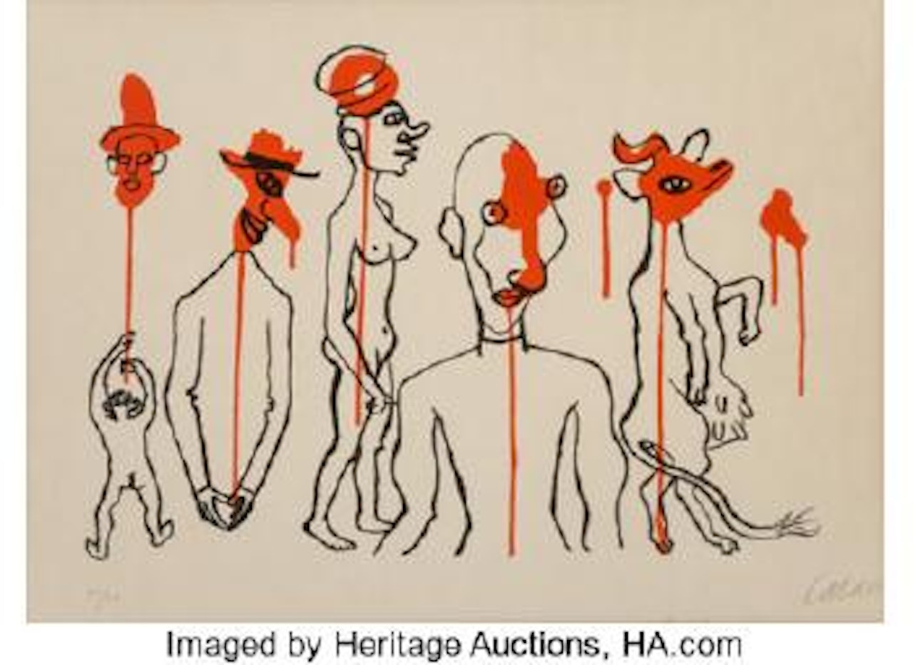 Les Gueules Degoulinantes , by Alexander Calder