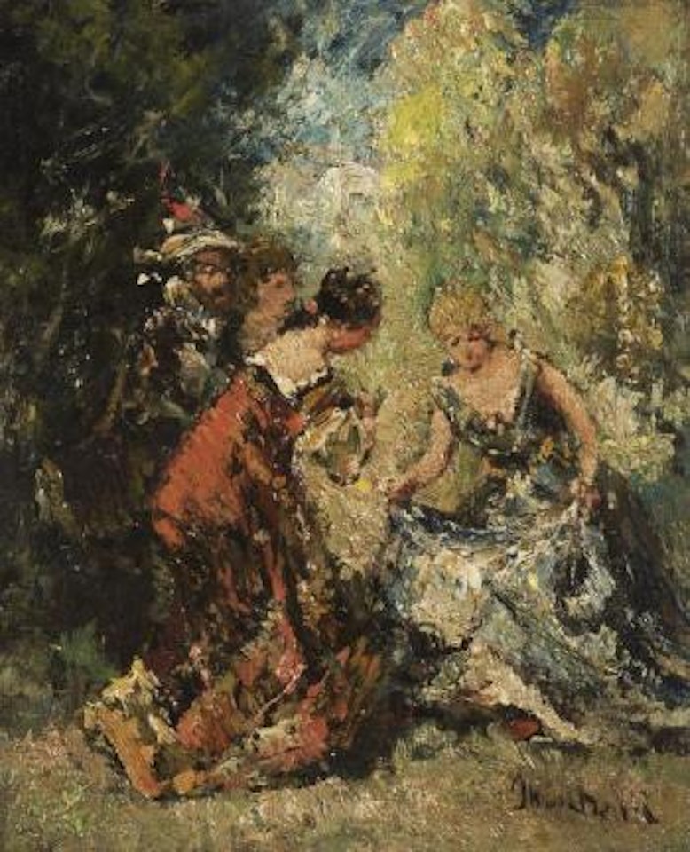 La révérence , by Adolphe Monticelli