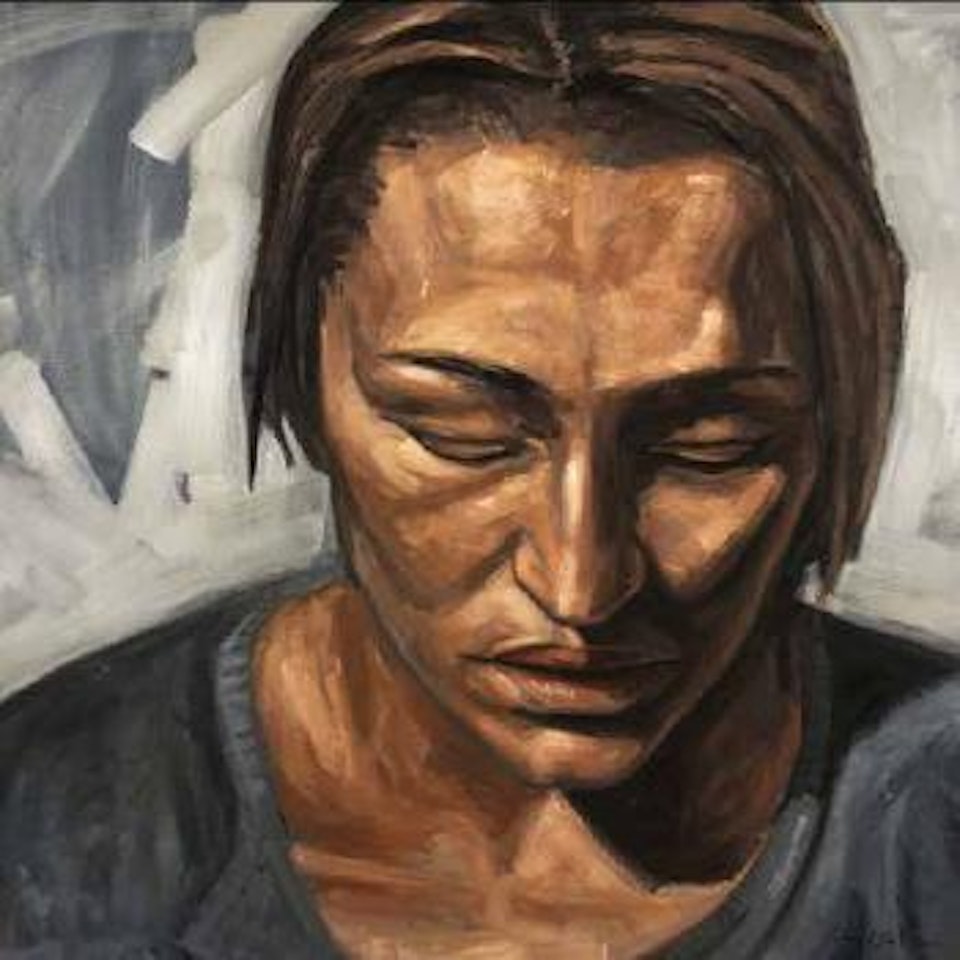Woman looking down ,
2007 by Lionel Smit