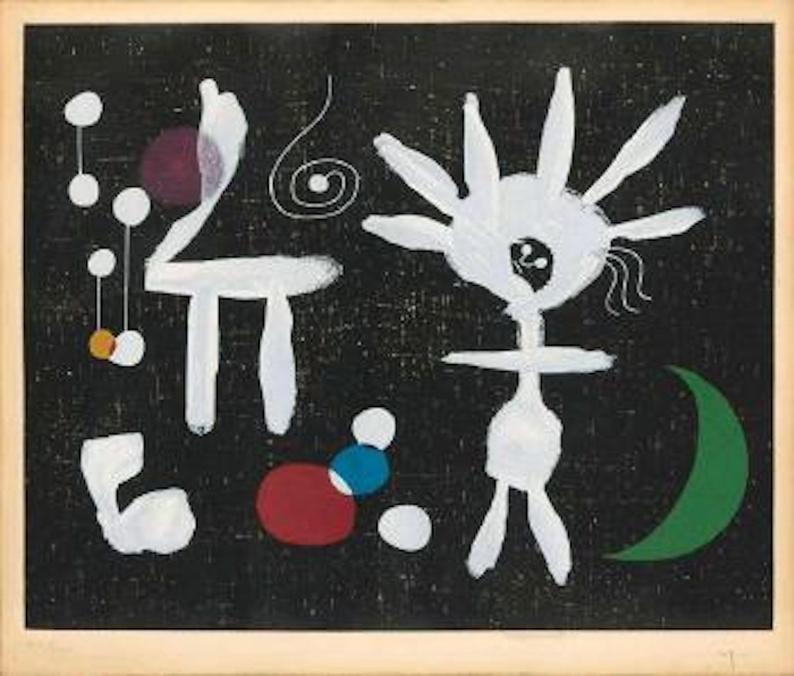 La Rosee Matinale Au Clair de la Lune ,
1958 by Joan Miró