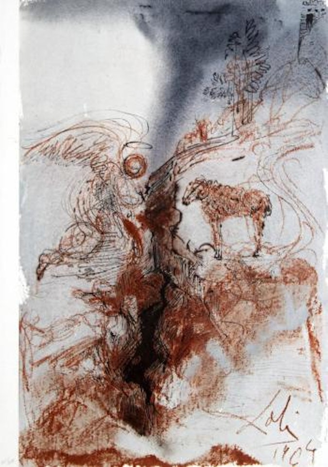 Hircus caprarum super faciem terrae ,
1969 by Salvador Dali