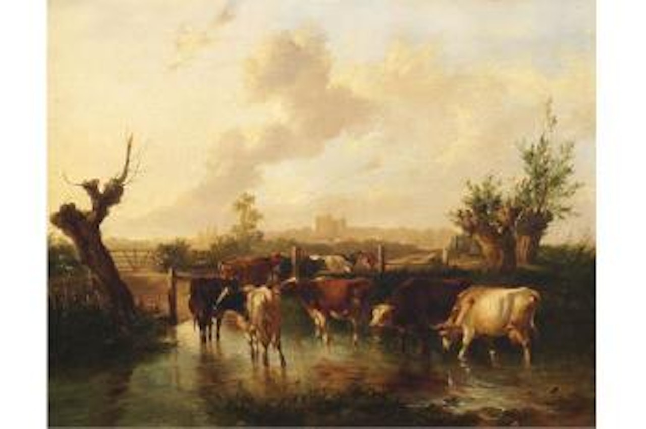 Landscape and view, Bingley Gate, near Canterbury ,
1833 by Thomas Sidney Cooper