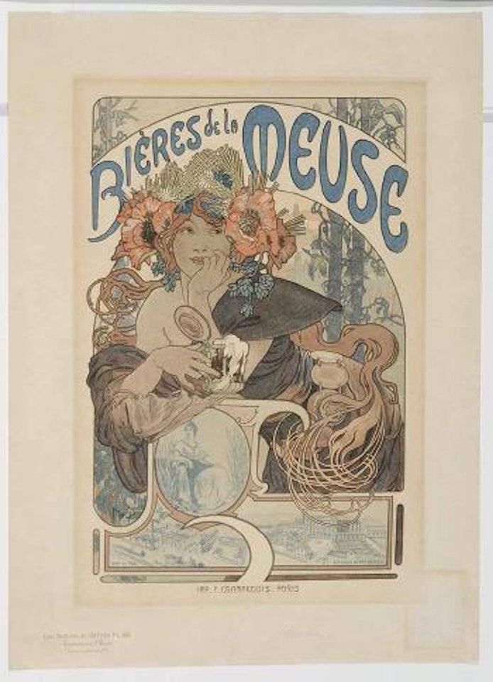 Bieres de la Muse ,
1899 by Alphonse Mucha