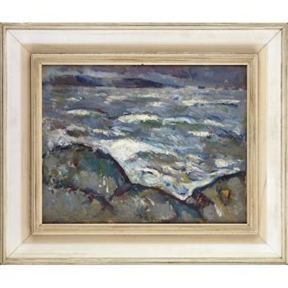 Breaking waves ,
1910 by John Duncan Fergusson