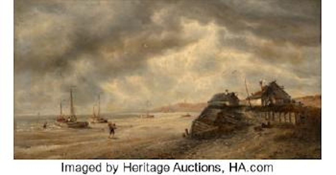 Fisherfolk Along the Shore , by François Etienne Musin