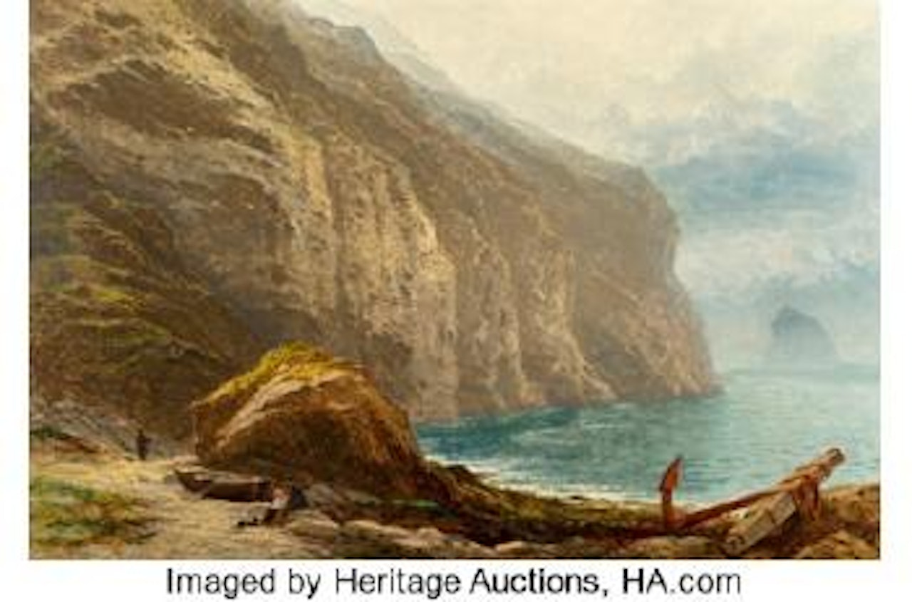 Tintagel ,
1870 by Benjamin Williams Leader