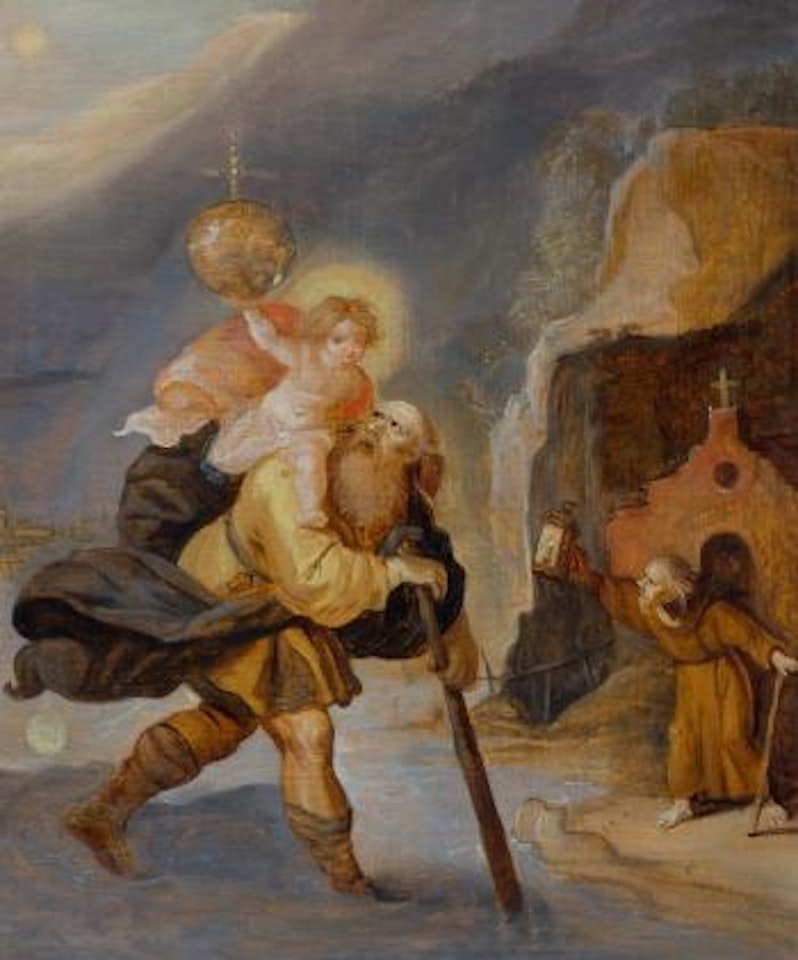 Saint Christopher ,
Circa
1630 by Frans Francken II