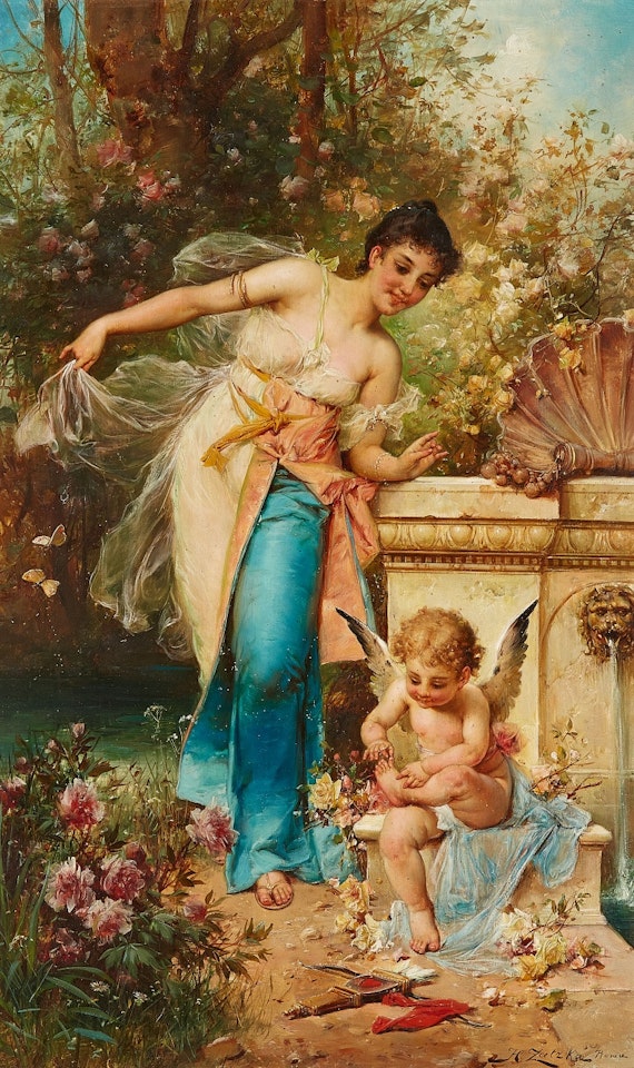 No rose without thorns , by Hans Zatzka