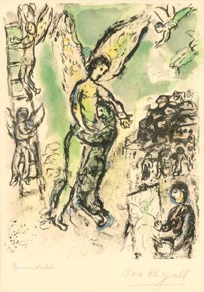 Lutte de Jacob et de L'Ange ,
1972 by Marc Chagall