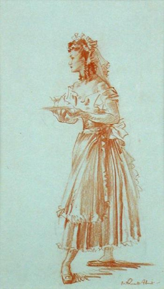 Waitress - Café des Pommes , by William Russell Flint