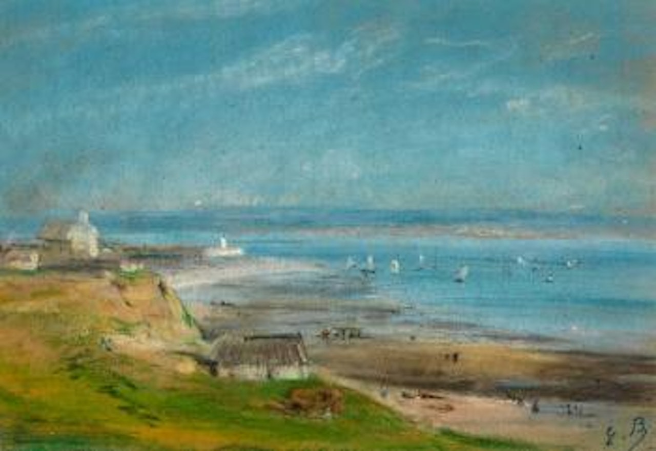 Sommerliche Küstenlandschaft (Ebbe) , by Eugène Boudin