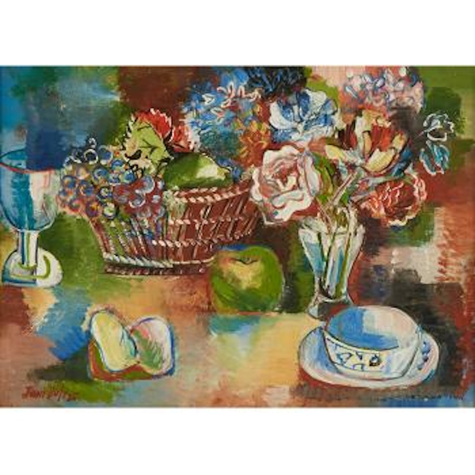 Corbeille de fruits et bouquet de fleurs ,
1925 by Jean Dufy