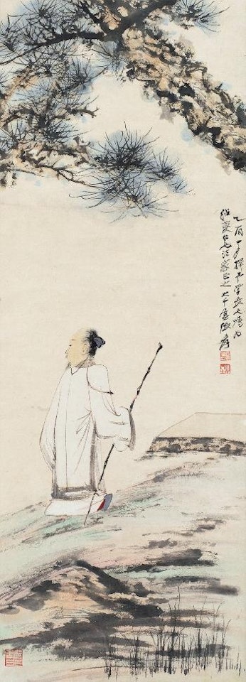 Figure ,
1945 by Zhang Daqian