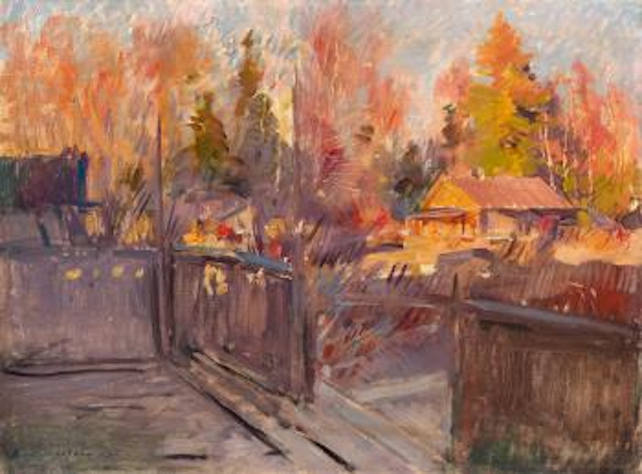 Spring in the Village ,
1920 by Konstantin Alekseevich Korovin