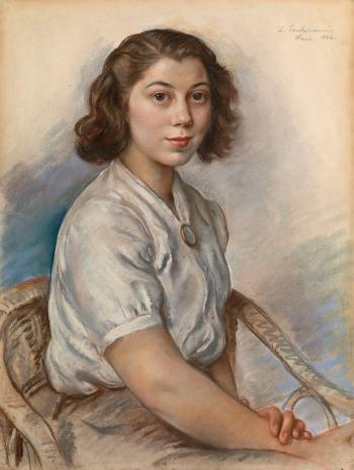 Portrait of a Young Woman ,
1942 by Zinaida Serebriakova