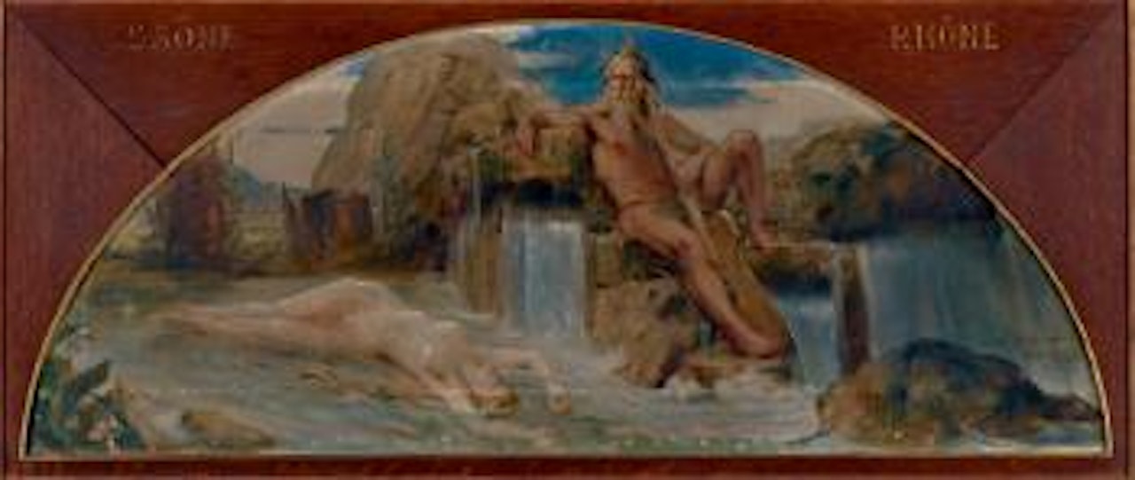 Allégorie de la Saône et du Rhône , by Leon Comerre