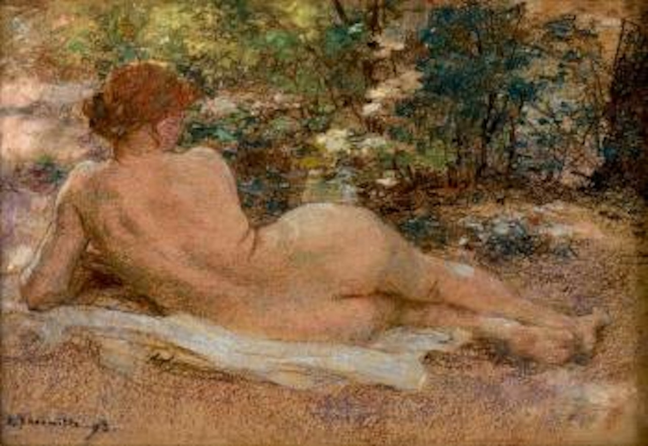 Étude de nu, de dos ,
1893 by Léon Augustin Lhermitte