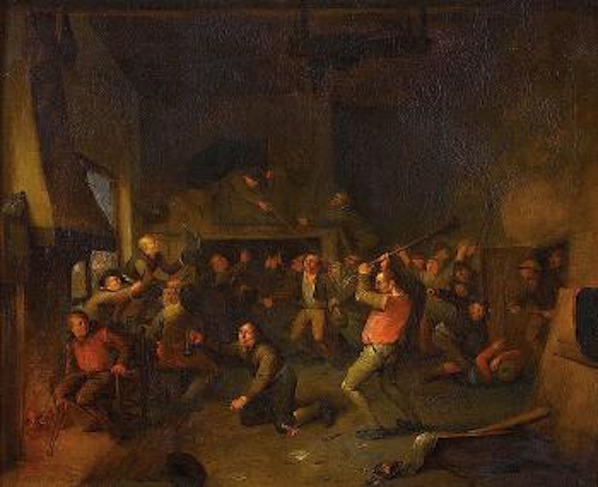 Bataille de balais à l’auberge ,
1687 by Egbert van Heemskerk III