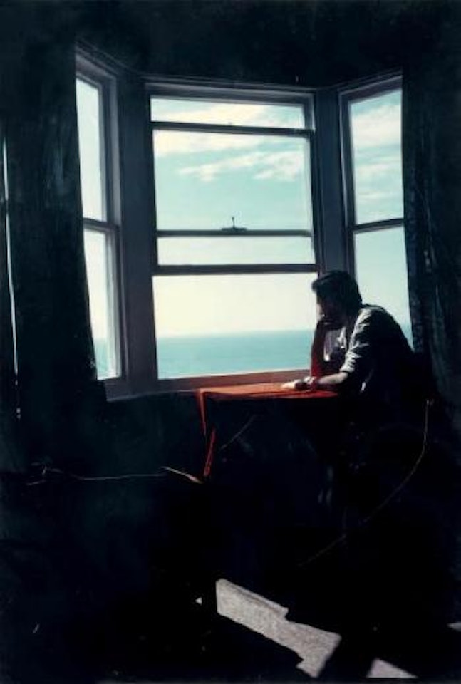 Anton in the red hotel room, Brighton, England (Anthony by the sea) ,
1979 by Nan Goldin