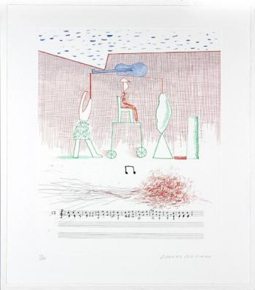 Untitled, from The Blue Guitar ,
1976
-
1977 by David Hockney
